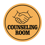 Circle Plus Counseling Room Wall or Door Sign | Easy Installation | Business & Studio Signage