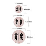 Circle Plus - Fun Restrooms Wall or Door Sign | Fun Restroom Sign