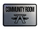Classic Framed Community Room Wall or Door Sign