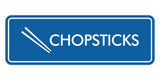 Signs ByLITA Standard Chopsticks Door or Wall Sign Easy Installation | Durable Construction | Kitchen Essentials | Hygiene | AirBnB Signs