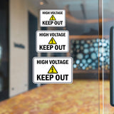 Classic Framed Plus High Voltage — Keep Out — Wall or Door Sign | Safety & PPE - Sign
