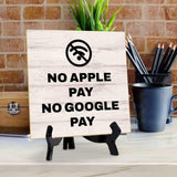 Customer Service Reminders Table Signs 5"x 5" Square Table Sign With Acrylic Easel