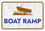 Classic Framed Plus Boat Ramp Wall or Door Sign | Marina Quayside Signage