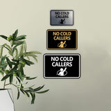 Classic Framed No Cold Callers Wall or Door Sign