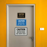 Signs ByLITA Classic Framed Caution Water May be Very Hot Durable Sign | Easy Installation | Elegant Design Wall or Door Sign