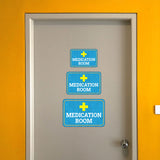 Classic Framed Plus Medication Room Wall or Door Sign | Directional Medical Signage