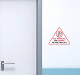 Standard 'No Smoking or Vaping in The Facility' Wall or Door Sign