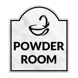Powder Room' Headstone ? Wall/Door Restroom & Hygiene Sign