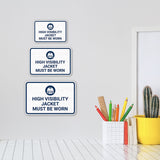 Classic Framed Plus High Visibility Jacket Must Be Worn — Wall or Door Sign | Safety & PPE - Sign