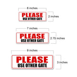 Standard Plus Please Use Other Gate Wall or Door Sign | Office Public Signage