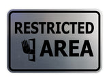 Classic Framed Restricted Area Wall or Door Sign