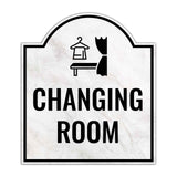 Changing Room' Headstone ? Wall/Door Restroom & Hygiene Sign