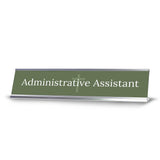 Church Office Staff Role Desk Signs 2 x 10" Plastic Desk Sign