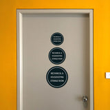 Circle Plus Mechanical & Housekeeping Storage Room Wall or Door Sign