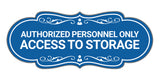 Signs ByLITA Designer Authorized Personnel Only Access to Storage Wall or Door Sign