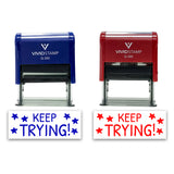 All Quality Keep Trying! Self-Inking Rubber Stamp Motivational Teacher Stamps | Homework And Grading | Classroom Supplies