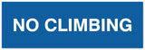 Signs ByLITA Basic No Climbing Sign | Easy No-Tool Installation | Powerful Foam Tape