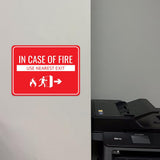 Classic Framed Plus In Case of Fire Use Nearest Exit Door or Wall Sign | Workplace Safety & First Aid