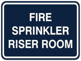 Signs ByLITA Classic Framed FIRE SPRINKLER RISER ROOM Door or Wall Sign Durable Plastic | Easy Installation | Elegant Design