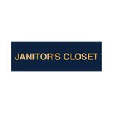 Basic Janitor's Closet Door/Wall Sign (Multipack)