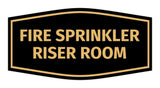 Signs ByLITA Fancy Fire Sprinkler Riser Room Sign | Durable Plastic | Vibrant Colors | Powerful Foam Tape