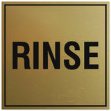 Signs ByLITA Square Rinse Sign - Easy Installation | Durable Material