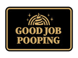 Signs ByLITA Classic Framed Good Job Pooping Wall or Door Sign