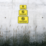 Classic Framed Plus Children Must Not Play In This Area Wall or Door Sign | Children Safety Sign