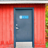 Standard Plus Staff Toilets (Blue) Door or Wall Sign