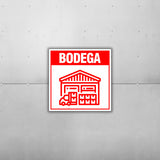 Square Plus Bodega Wall or Door Sign | Spanish | Health & Safety Warehouse Business Signage