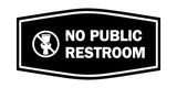 Signs ByLITA Fancy No Public Restroom Toilet Graphic Wall or Door Sign