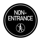 Signs ByLITA Circle Non-Entrance (Person Walking) Wall or Door Sign