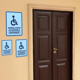 Portrait Round Plus Wheelchair Accessible Entrance Wall or Door Sign | General Kitchen and Food-related