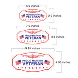 Victorian Plus Proud Military Veteran Wall or Door Sign | Honor Veterans with Military Signs | US Pride | Businesses and Homes