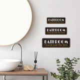 Standard Plus Bathroom Close & Lock The Door Wall or Door Sign | Health And Safety Office Signage