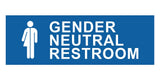 Basic Gender Neutral Restroom Wall or Door Sign