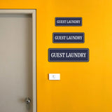 Standard Plus Guest Laundry Door or Wall Sign | Hospitality Washing Signage