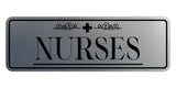 Signs ByLITA Nurses Graphic Medical Office Decor Wall or Door Sign