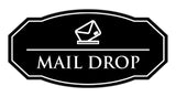 Signs ByLITA Victorian Mail Drop Durable ABS Plastic | Laser Engraved | Easy Installation | Elegant Design Wall or Door Sign