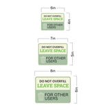 Classic Framed Plus Do Not Overfill Leave Space For Other Users Door or Wall Sign | Waste Disposal Etiquette