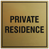 Signs ByLITA Square Private Residence Sign - Easy Installation | Durable Material