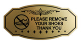 Victorian Please Remove Your Shoes Thank You (Sneaker) Wall or Door Sign