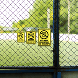 Portrait Round Plus Keep Away from Stove and Oven Tops Wall or Door Sign | Home Safety Sign