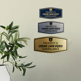 Signs ByLITA Fancy Property Is Under 24hr Video Surveillance Wall or Door Sign