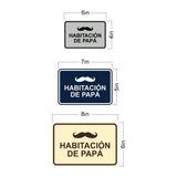 Signs ByLITA Classic Framed Habitación de papá Door or Wall Sign