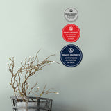 Circle Private Property No Trespassing No Soliciting No Sales Wall or Door Sign