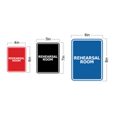 Signs ByLITA Portrait Round Rehearsal Room Door or Wall Sign Easy Installation | Directing Artists & Co-Workers | Music | Concert | Festivals
