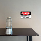 Classic Framed Plus Danger Do Not Touch Switches Door or Wall Sign | Health & Safety Signage