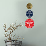 Circle All Visitors Must Wear Personal Protective Equipment While On Site Wall or Door Sign