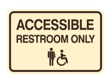 Signs ByLITA Classic Framed Accessible Restroom Wall or Door Sign